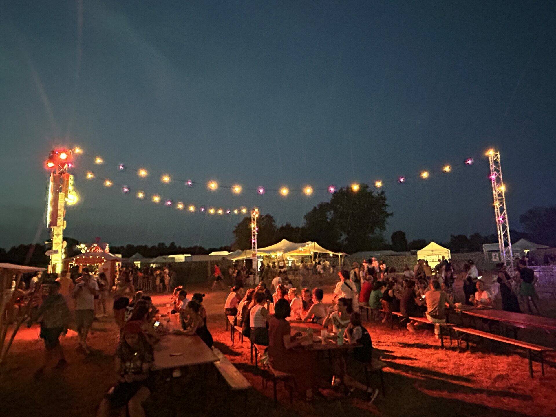 Soirée au festival Woodstower