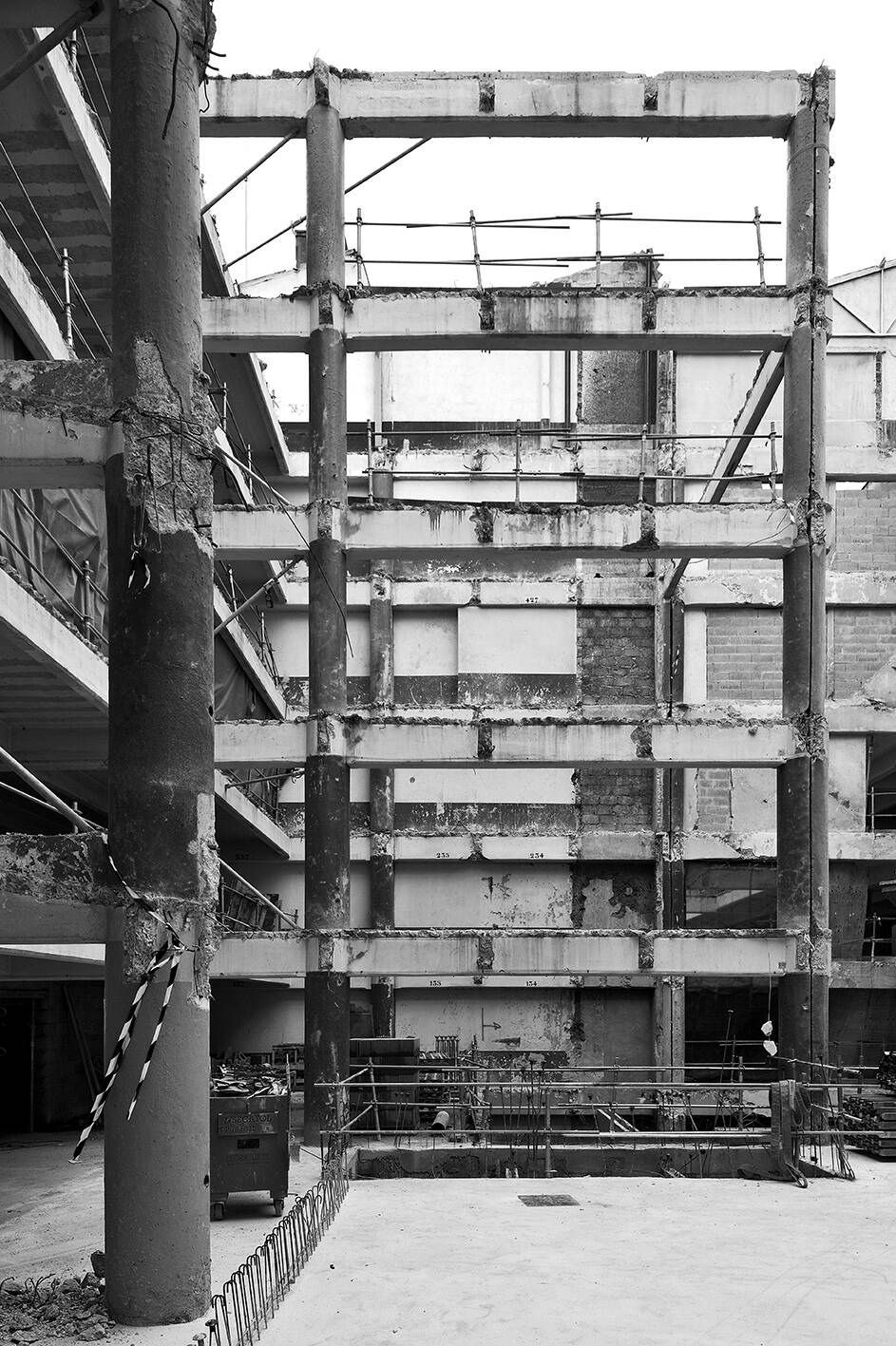 Etages démolis de l'ancien parking Bonnefoi