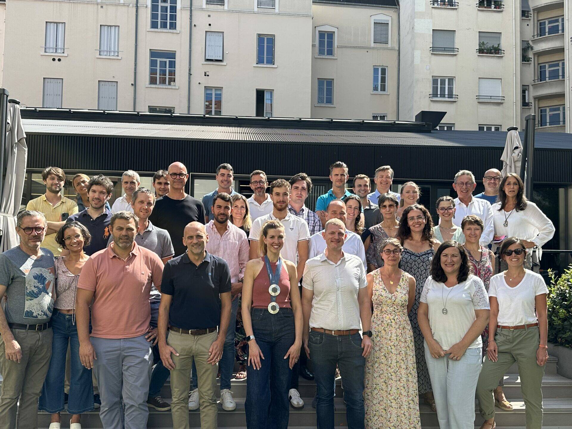 Auriane Mallo et l'équipe 6e Sens Immobilier