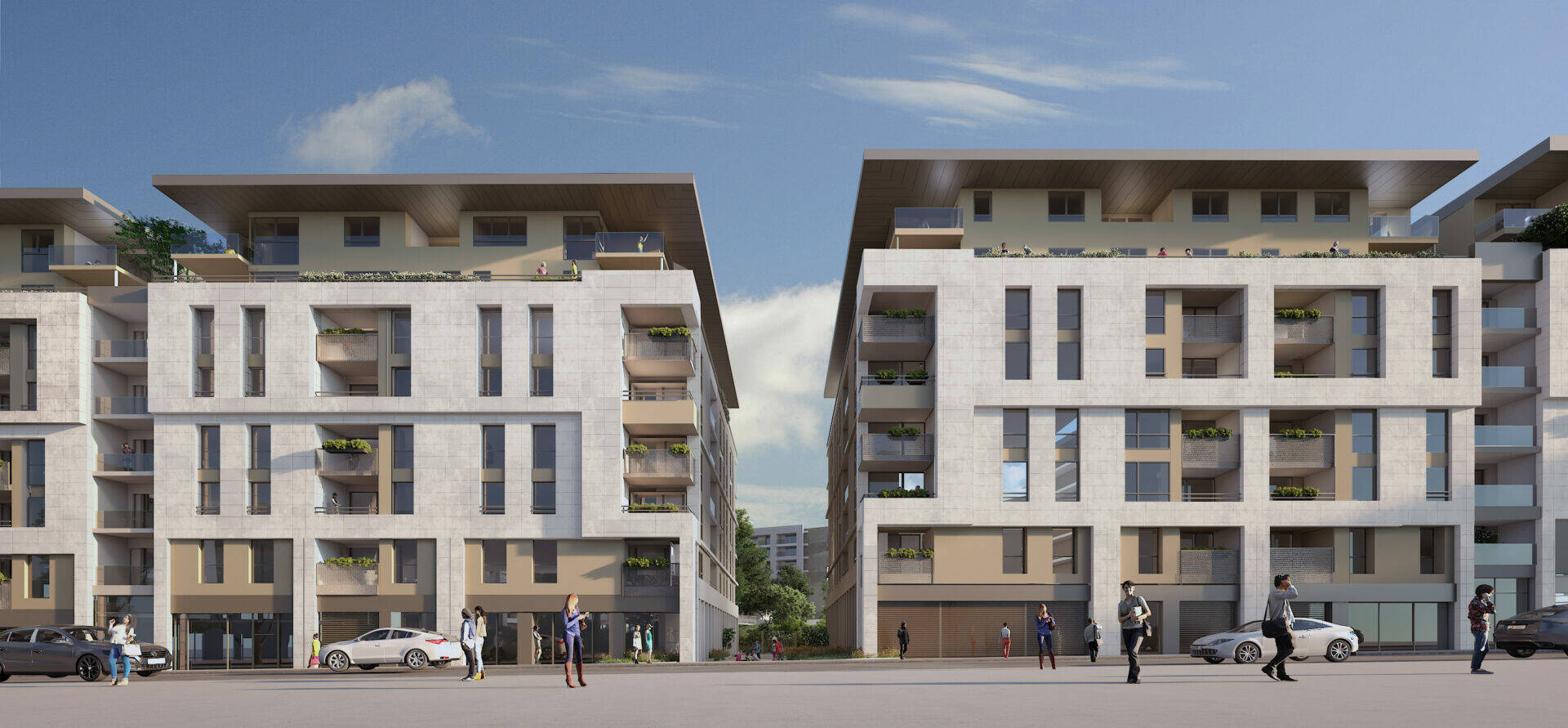 Le projet DESSAIX à Thonon, vue rue des Italiens