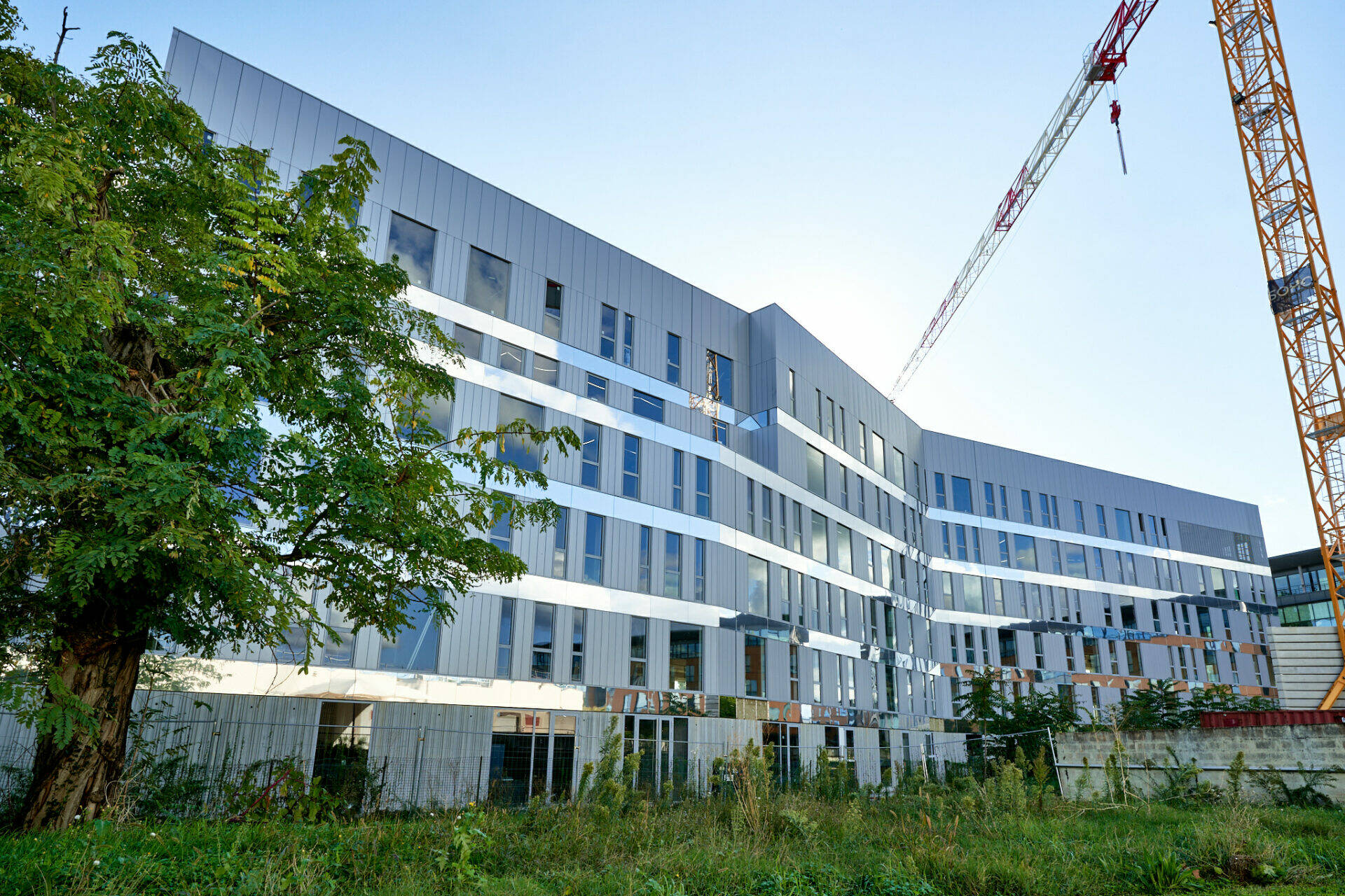 Façades en cours de finalisation du programme Exo 7 à Gerland, Lyon 7