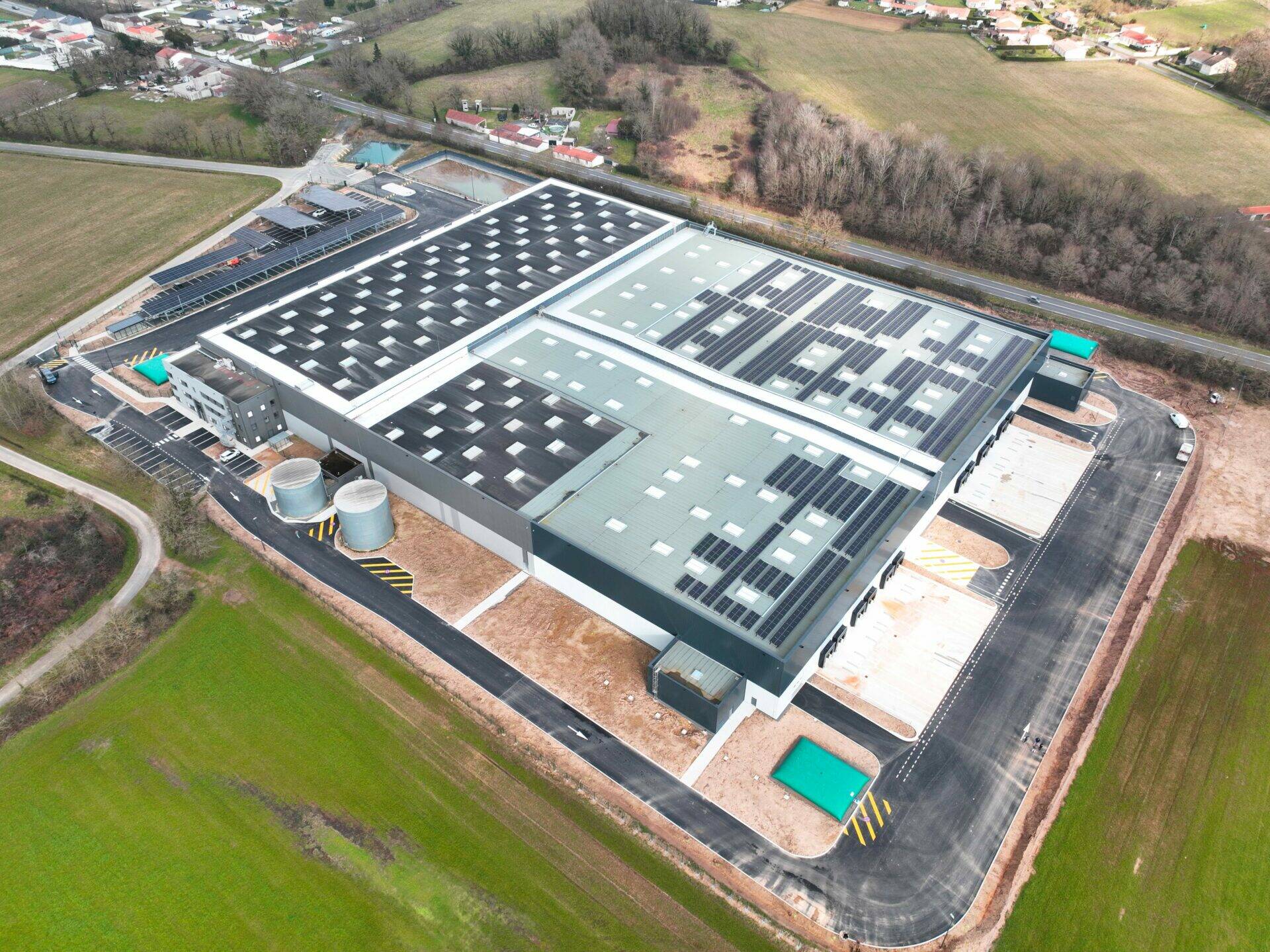 Livraison de la plateforme logistique au Bignon, près de Nantes