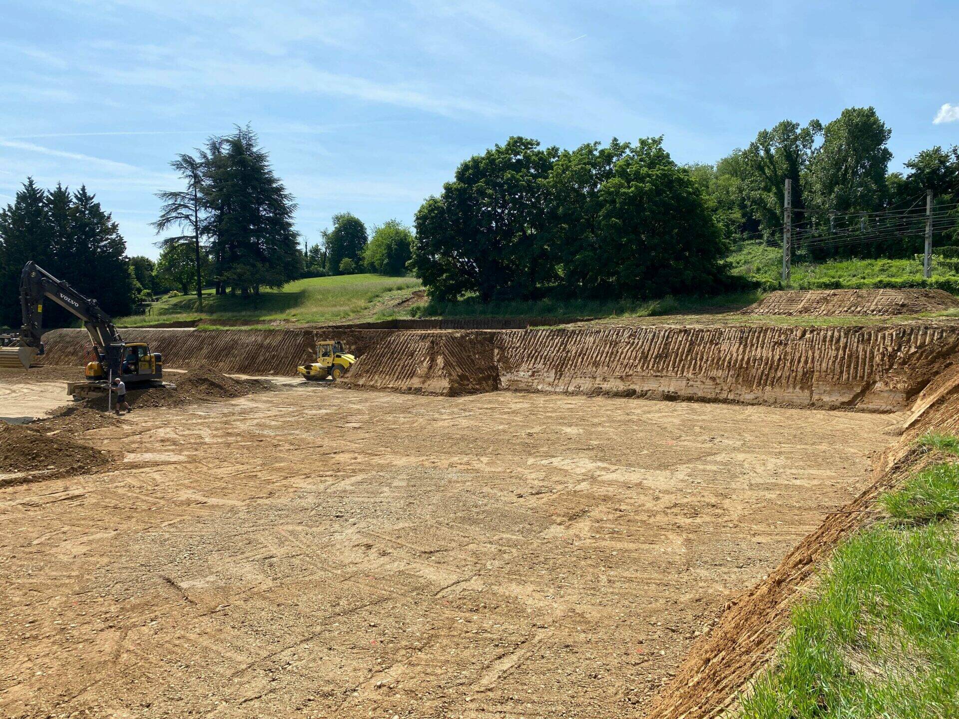 Clos Pontet, notre opération à CURIS AU MONT D'OR. Phase de terrassement terminée