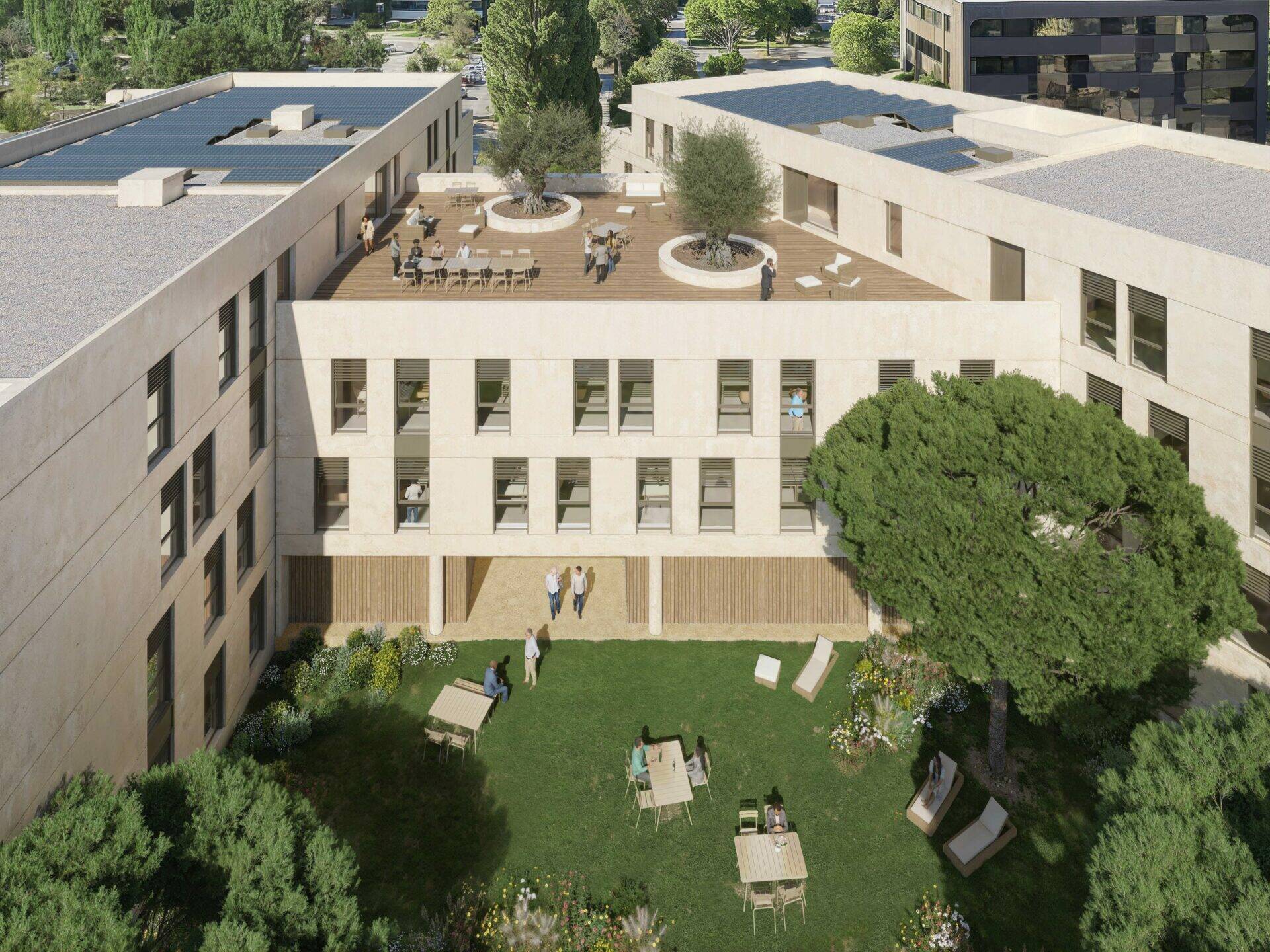 Nouveau projet d'immeuble de bureaux à Aix-En-Provence : 6MILLES