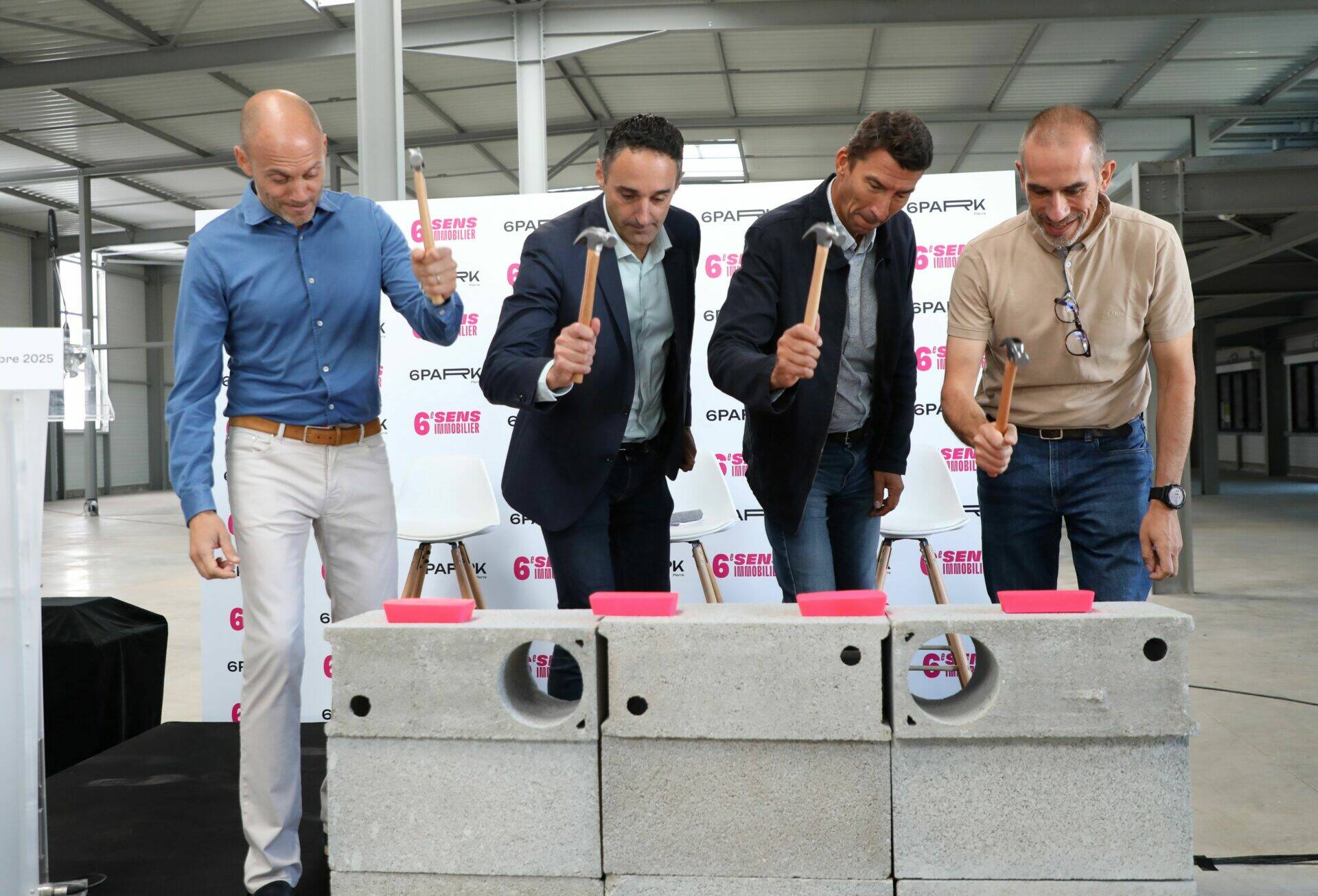 Geste inaugural de l'opération 6 Park Pierre à Oullins-Pierre-Bénite