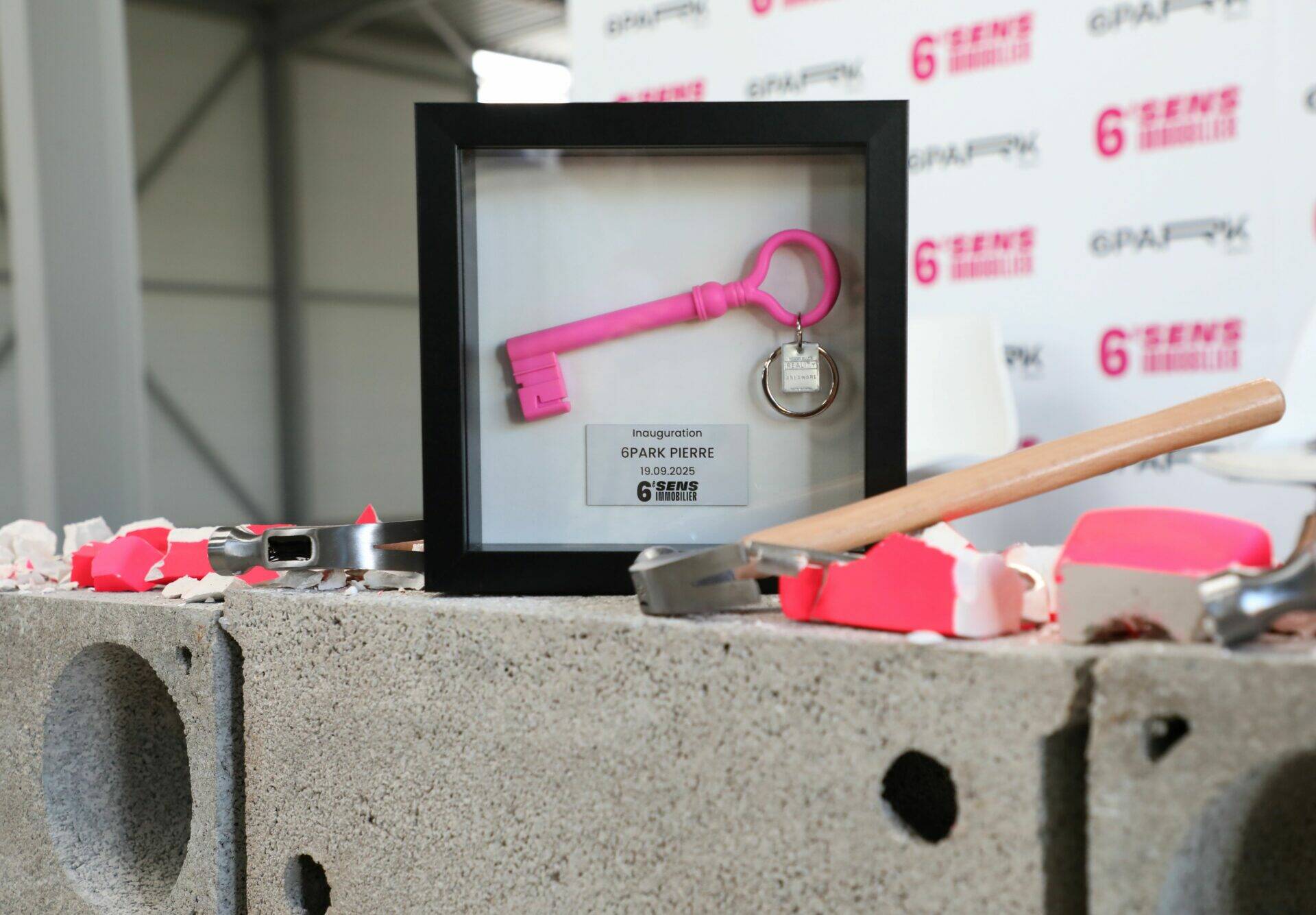 Geste inaugural de l'opération 6 Park Pierre à Oullins-Pierre-Bénite