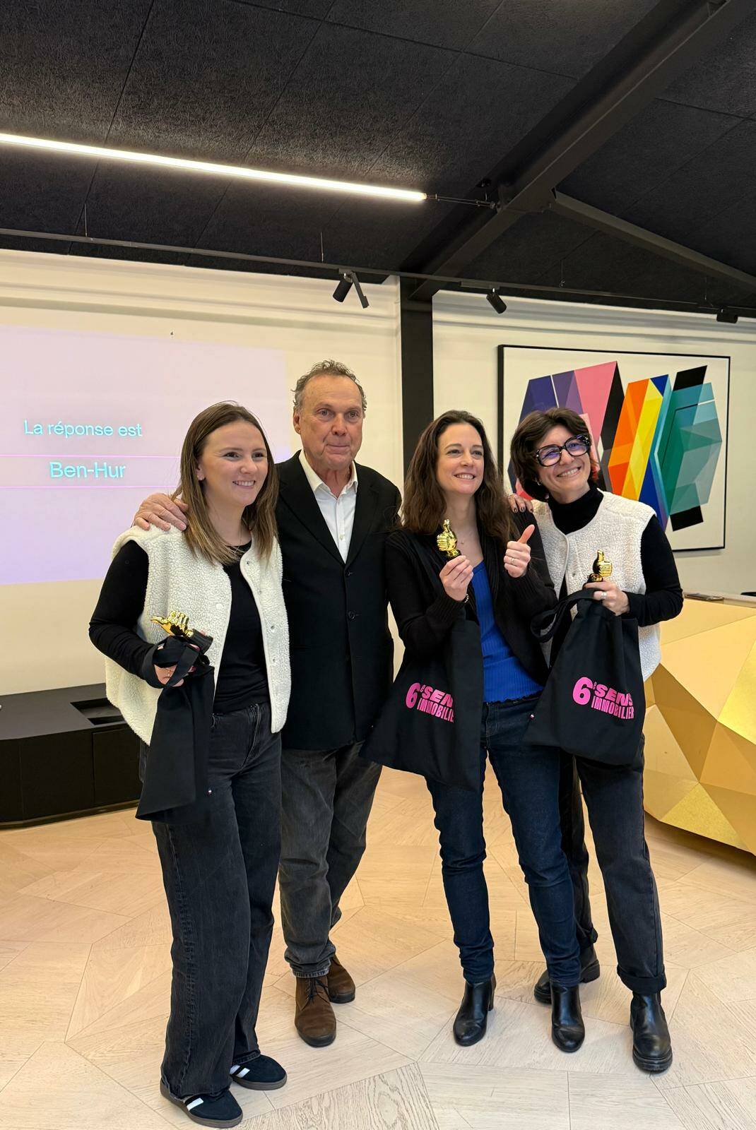 Le trio gagnant du quiz