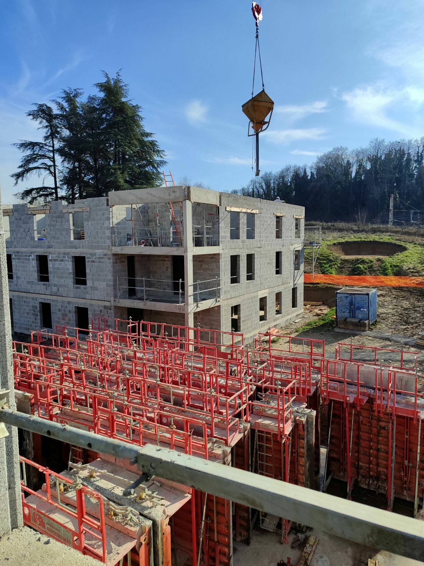 Le chantier du programme immobilier Le Clos Pontet avance sereinement