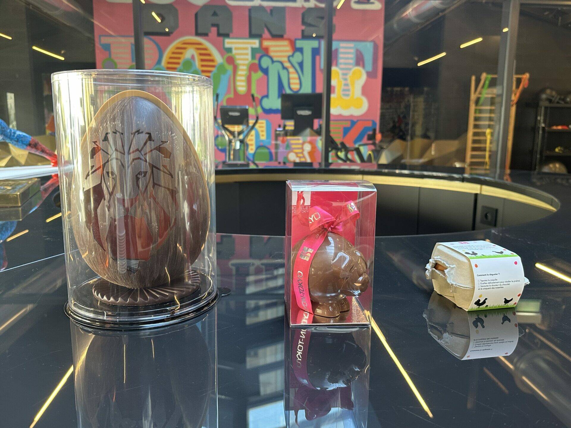 Les œuvres en chocolat pour le défi de Pâques