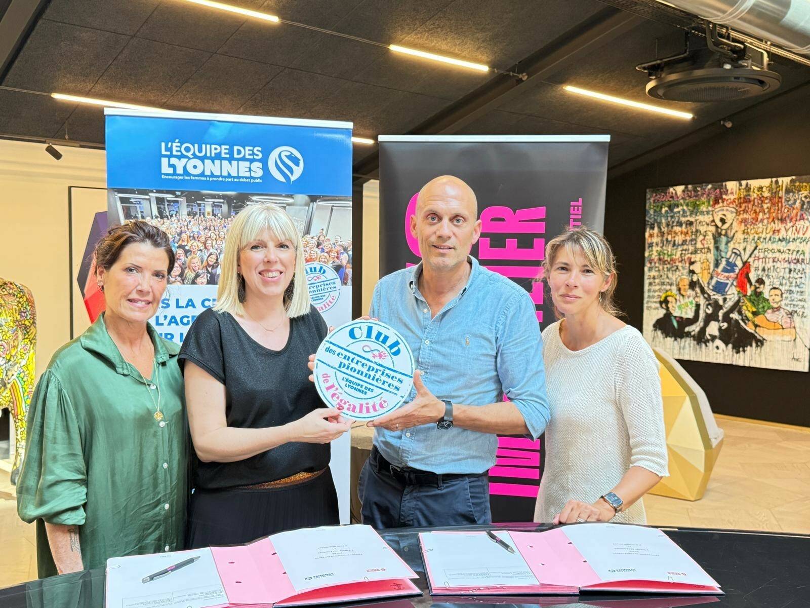 6e Sens Immobilier rejoint le Club des entreprises pionnières de l'égalité Un engagement concret aux côtés de L'Équipe des Lyonnes